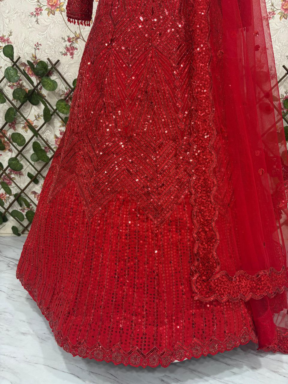 RED LOVE LEHENGA