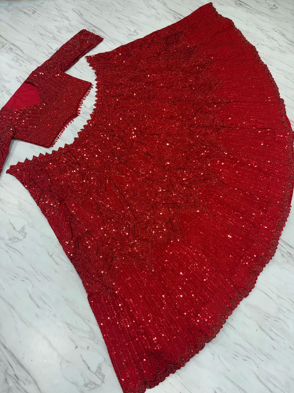 RED LOVE LEHENGA