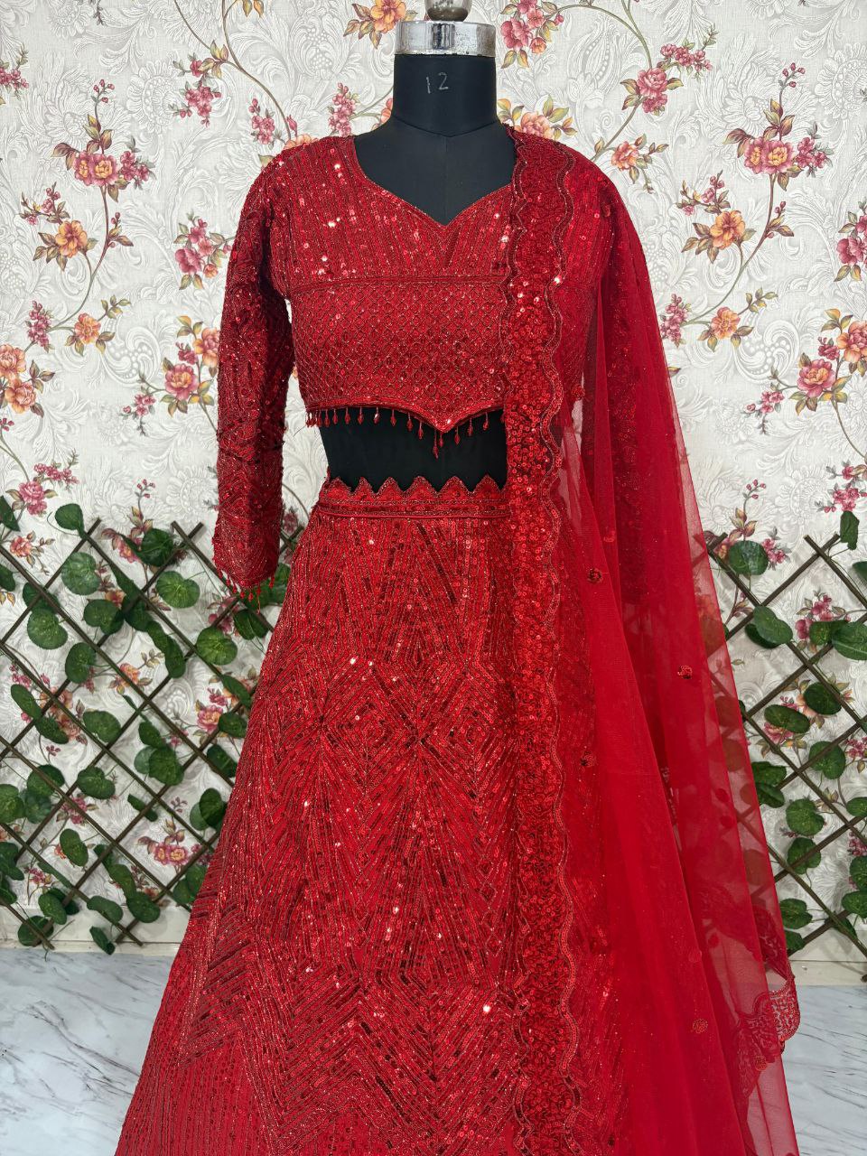 RED LOVE LEHENGA
