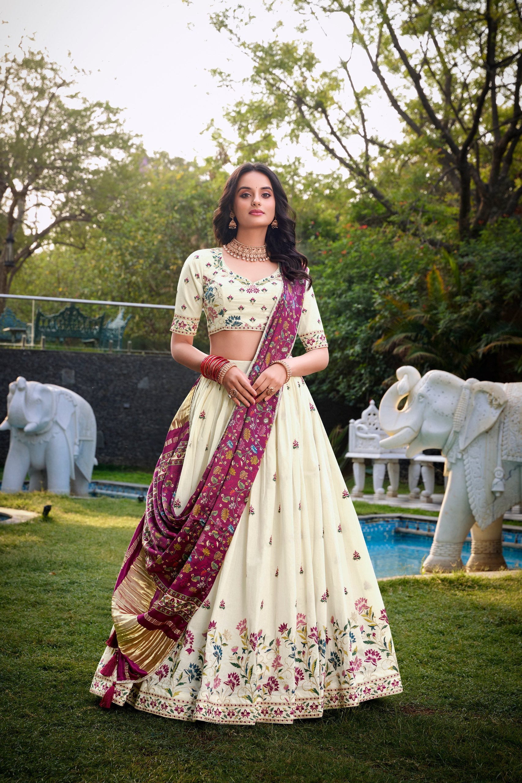 KHADI COTTON LEHENGA