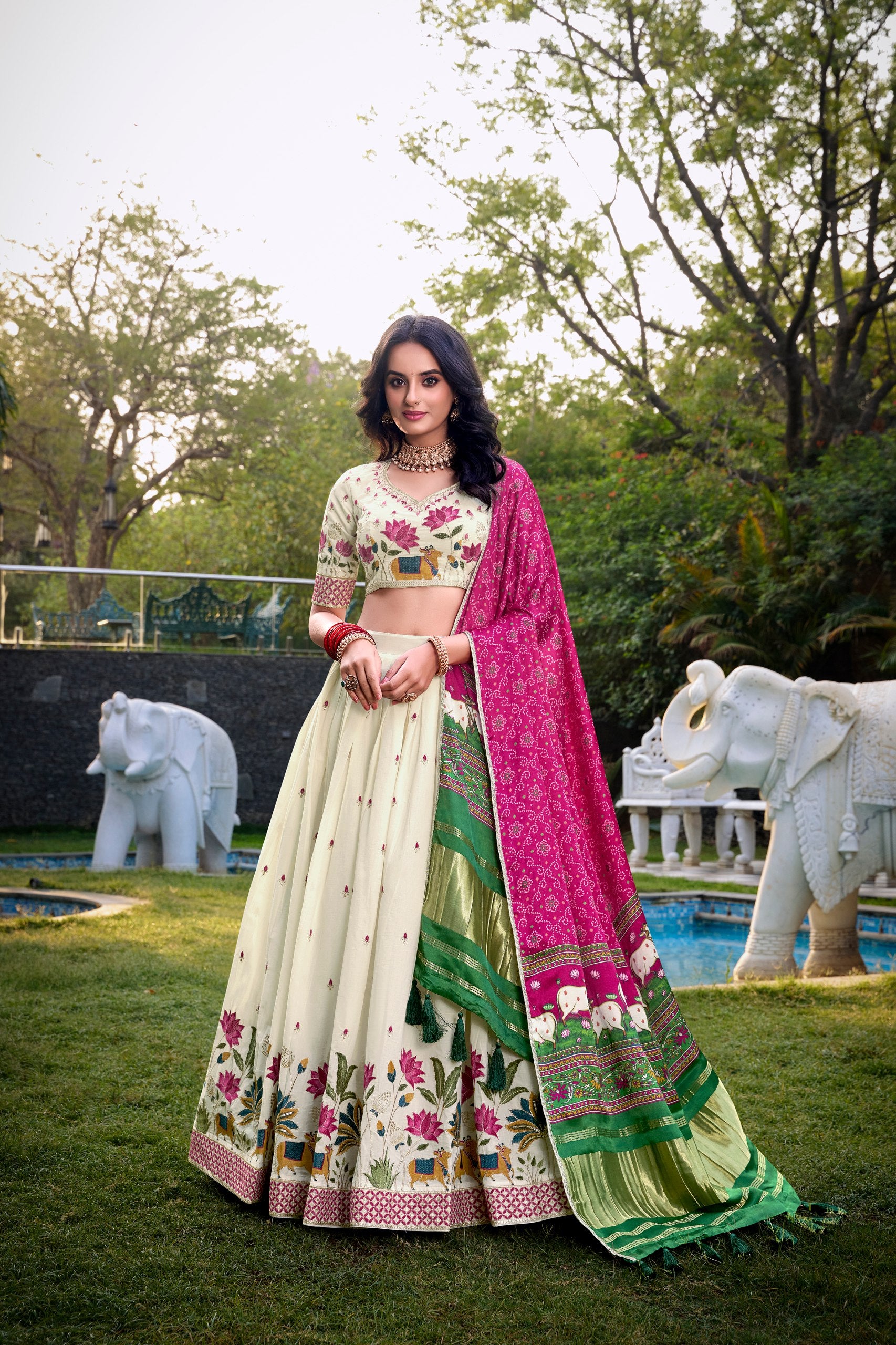 KHADI COTTON LEHENGA