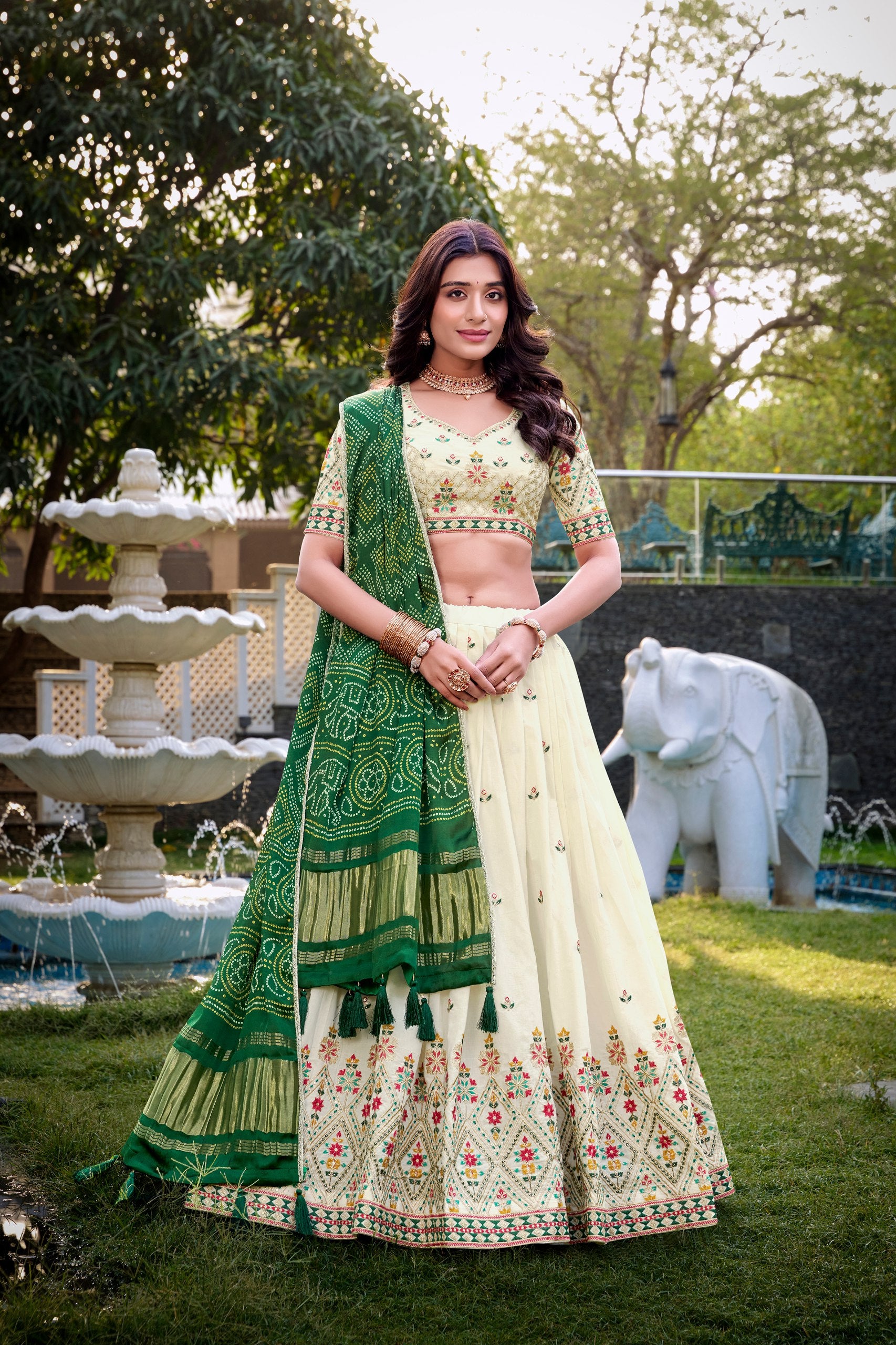 KHADI COTTON LEHENGA