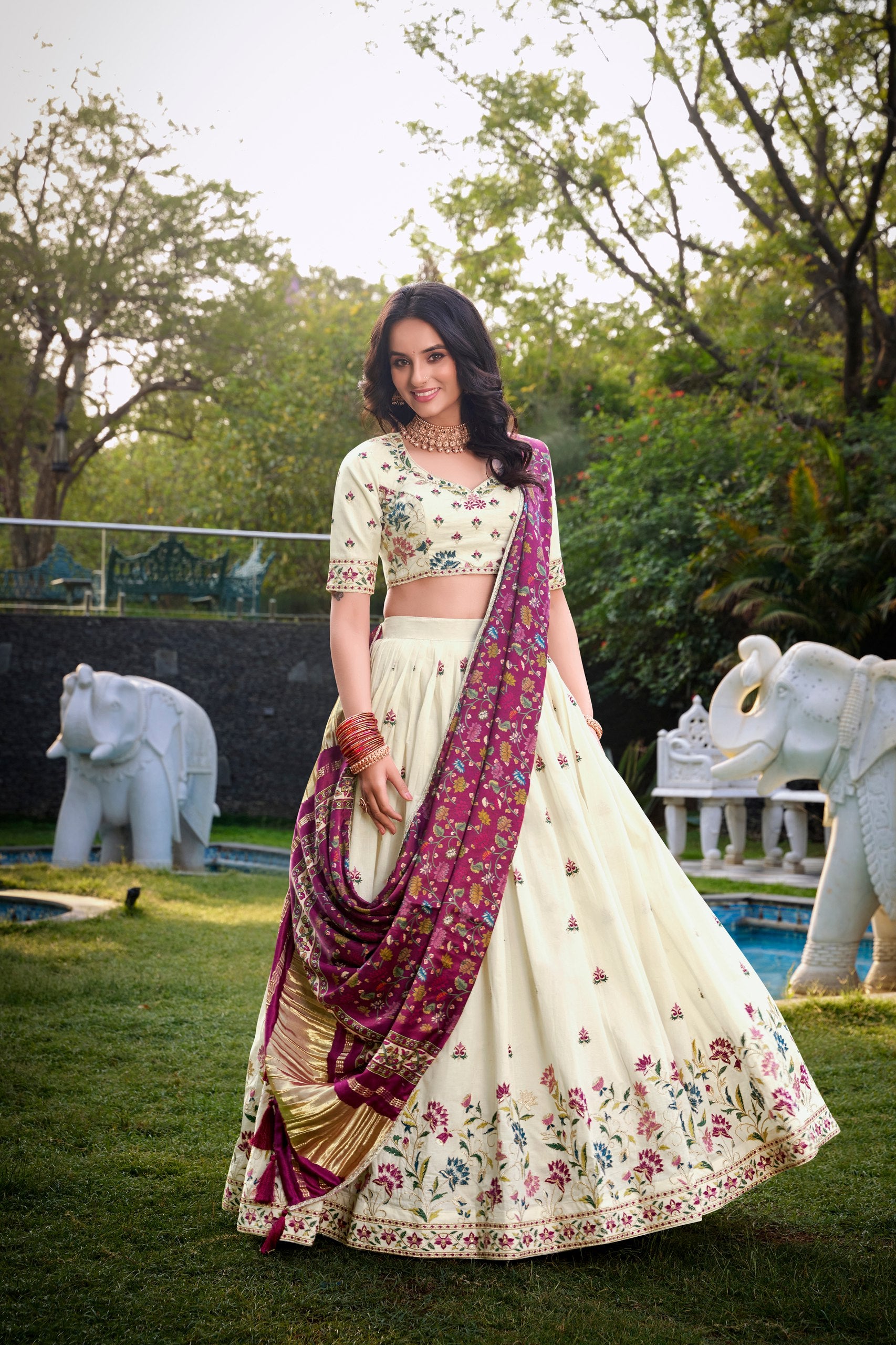 KHADI COTTON LEHENGA