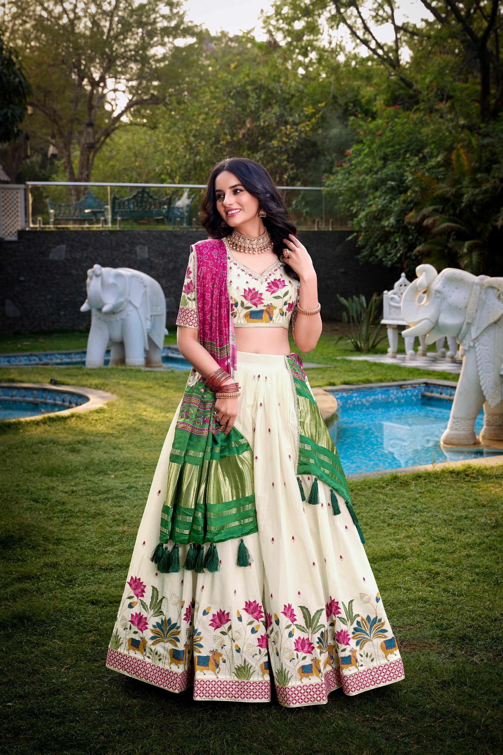 KHADI COTTON LEHENGA
