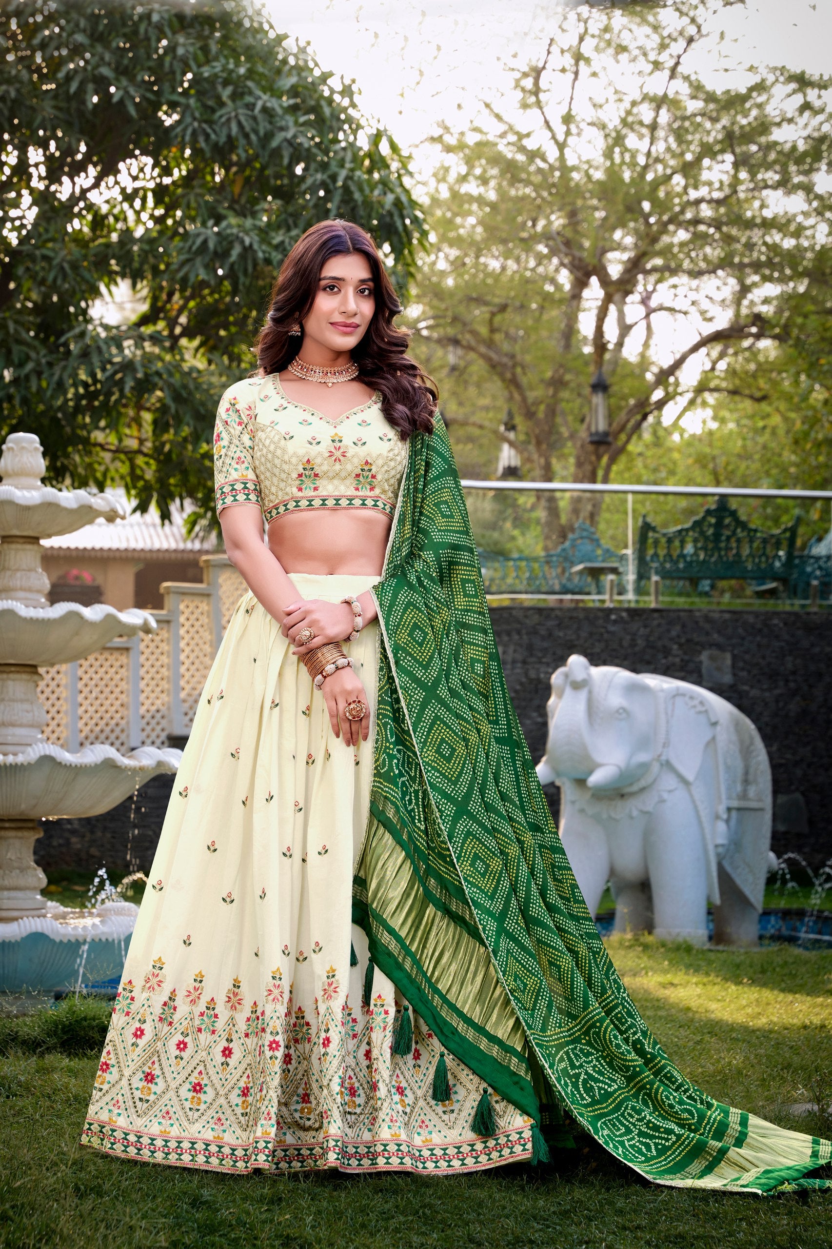 KHADI COTTON LEHENGA