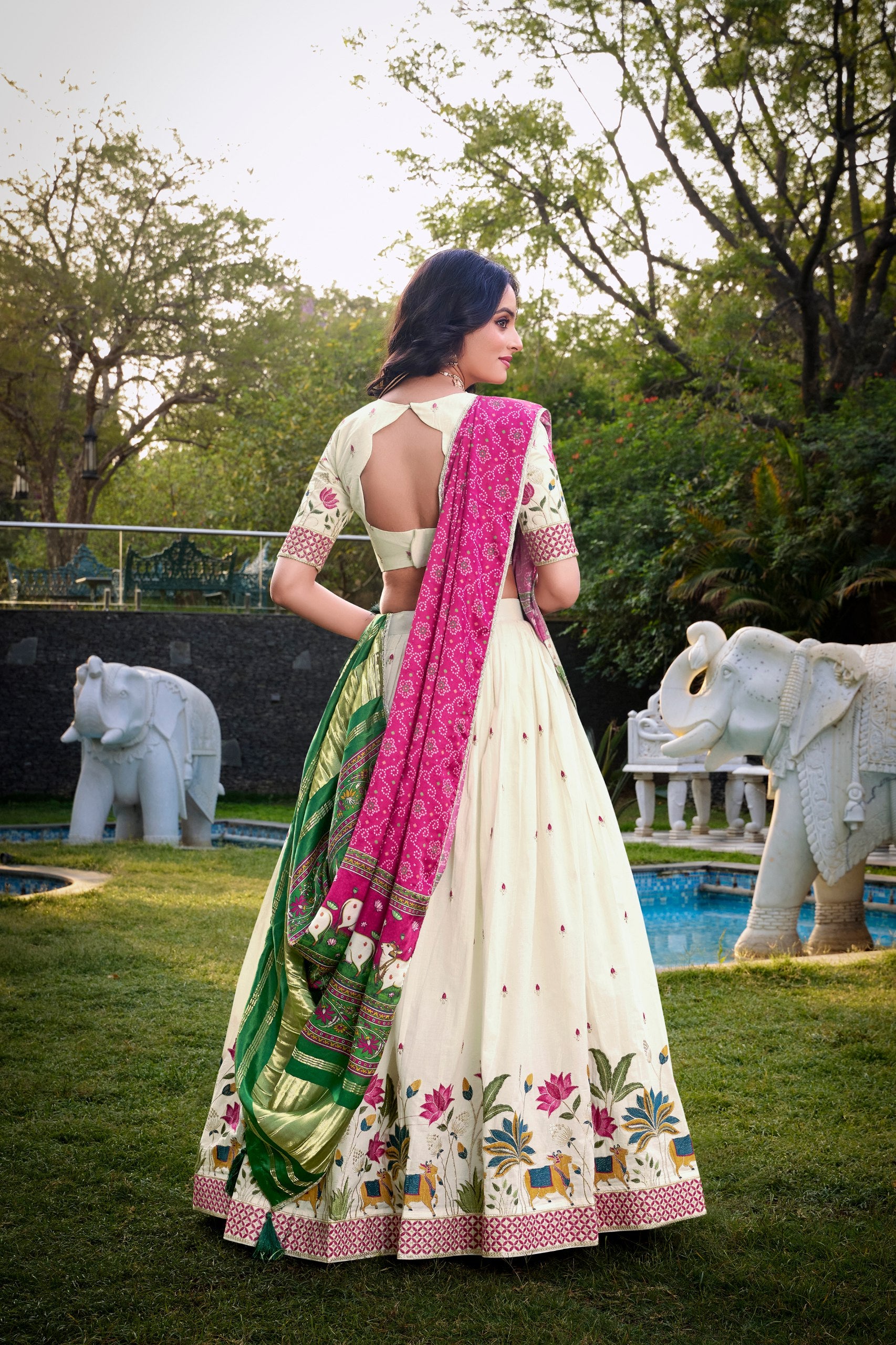 KHADI COTTON LEHENGA