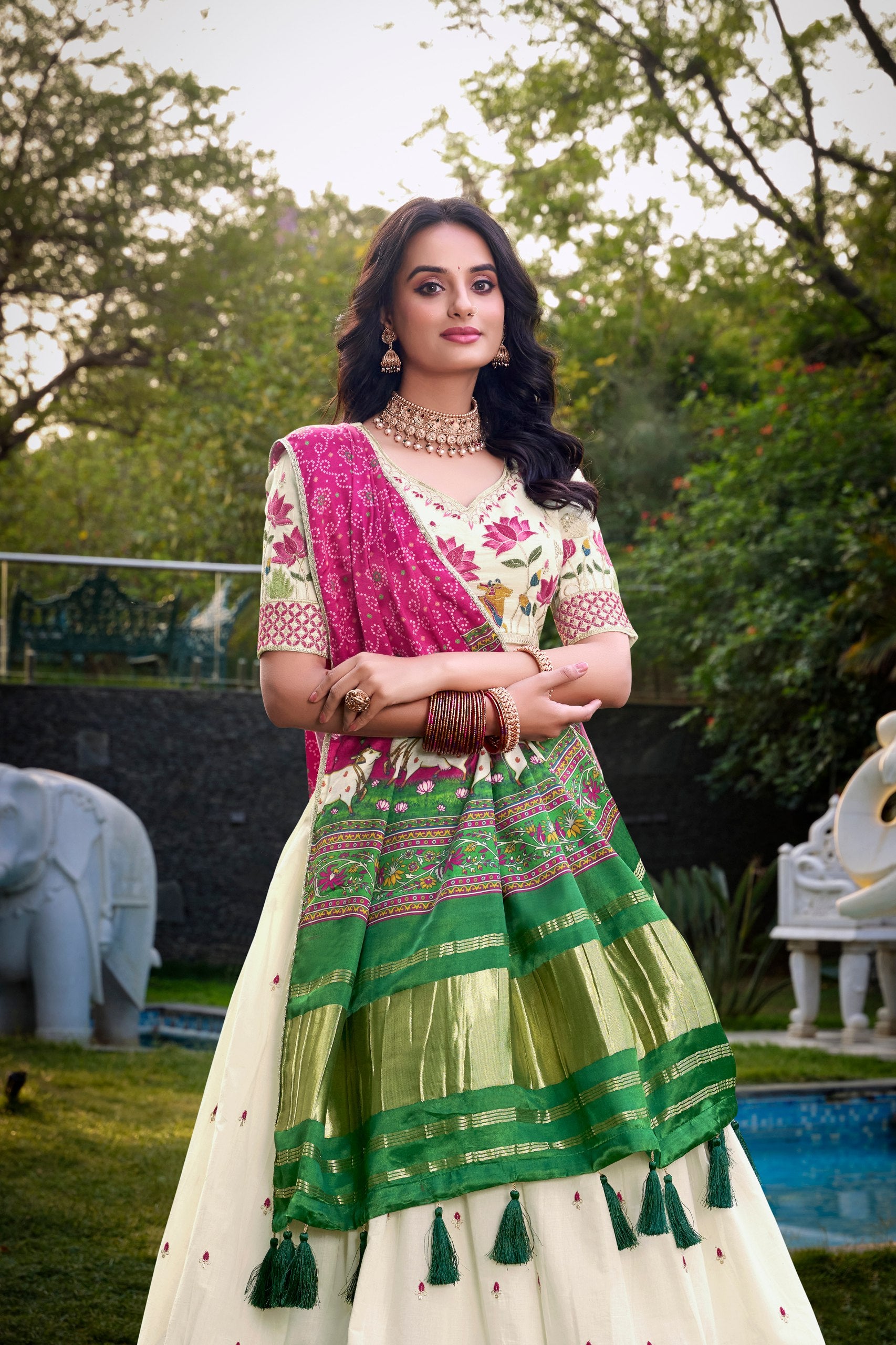 KHADI COTTON LEHENGA
