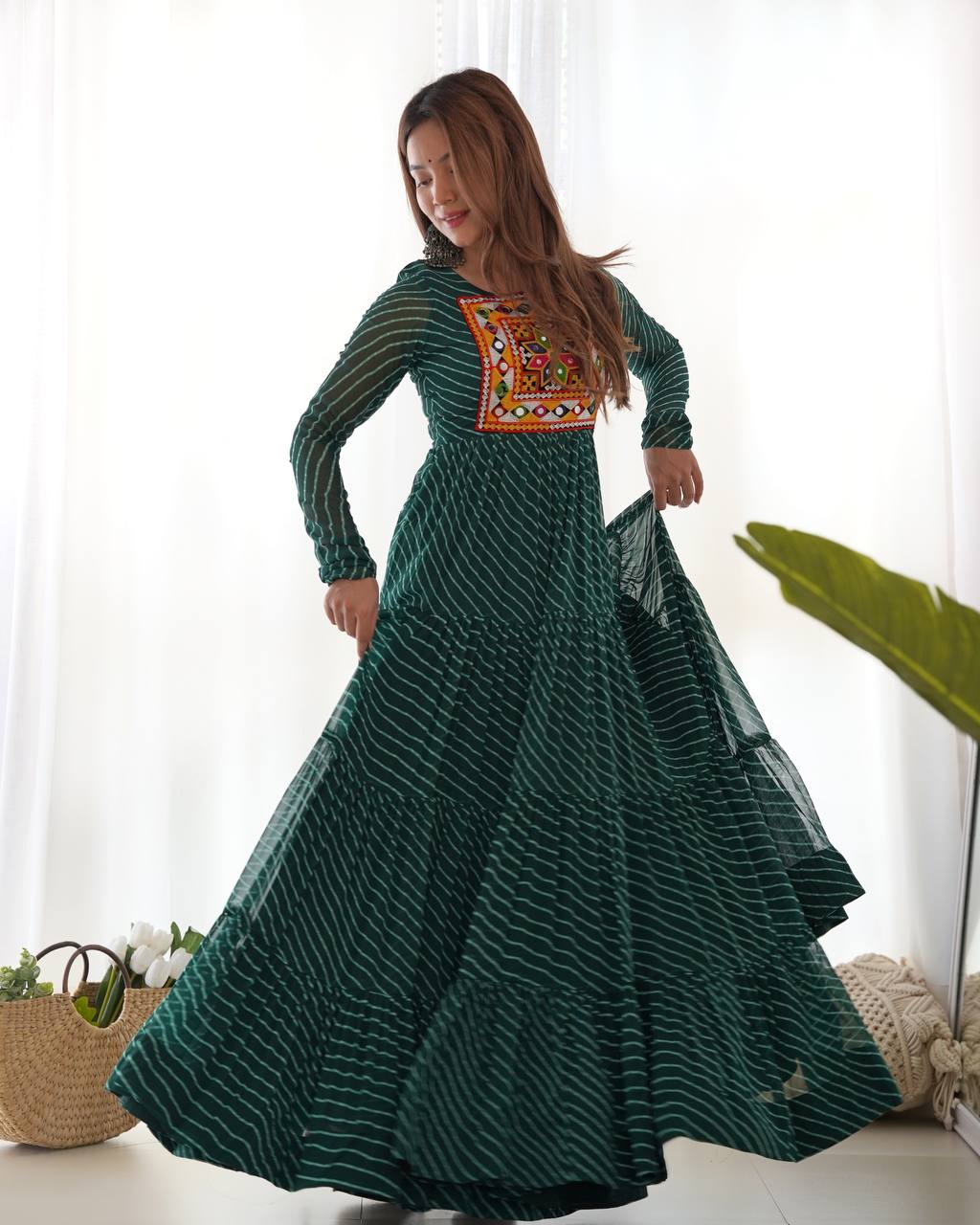 FULL FLAIRED NAVRATRI ANARKALI