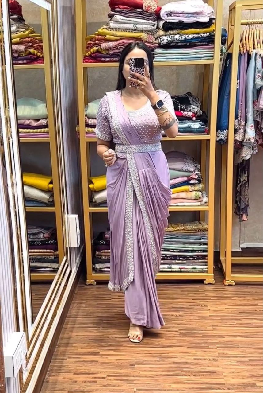 TRENDING PRE DRAPE SAREE