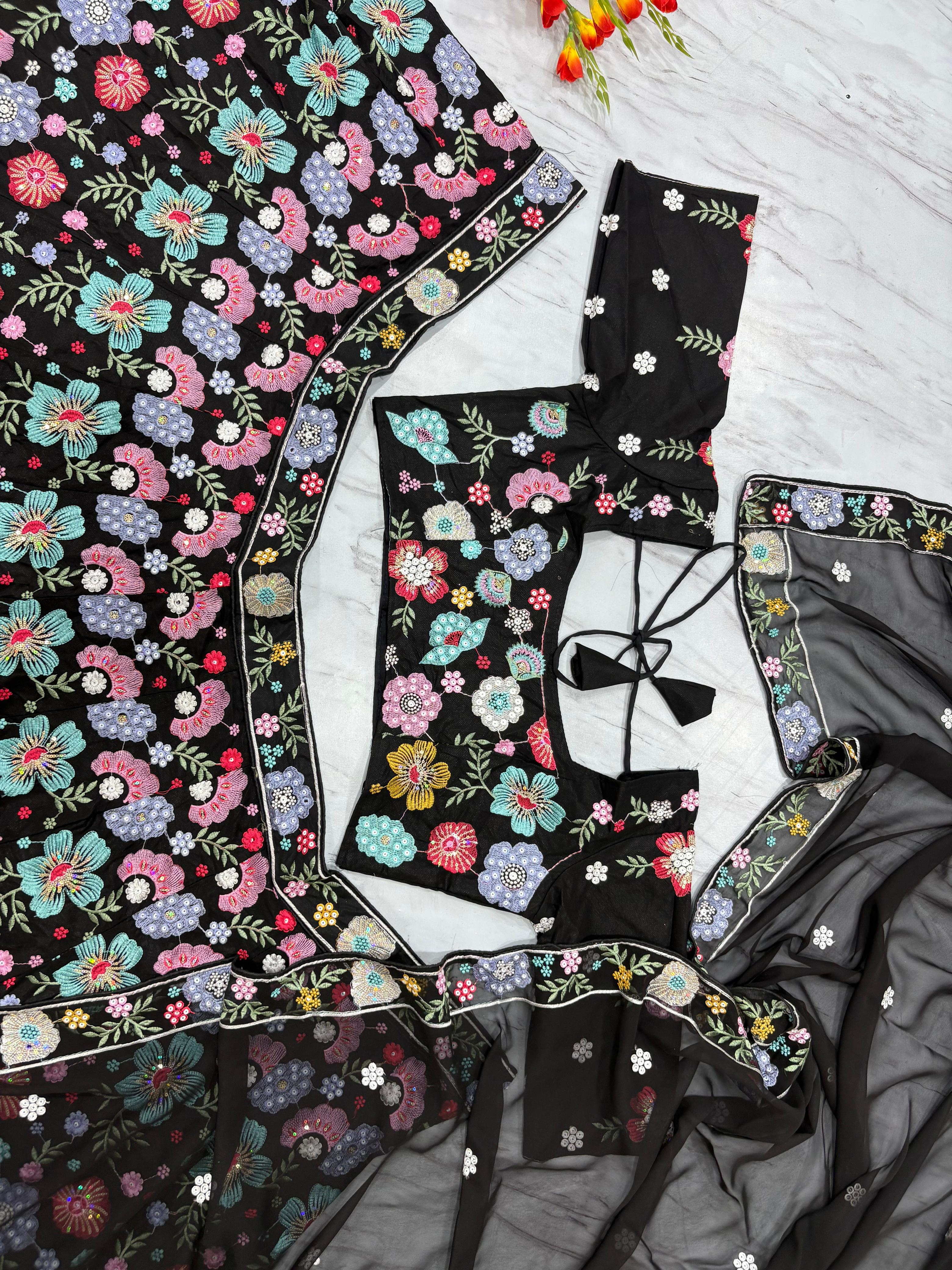 Black Beauty Lehenga