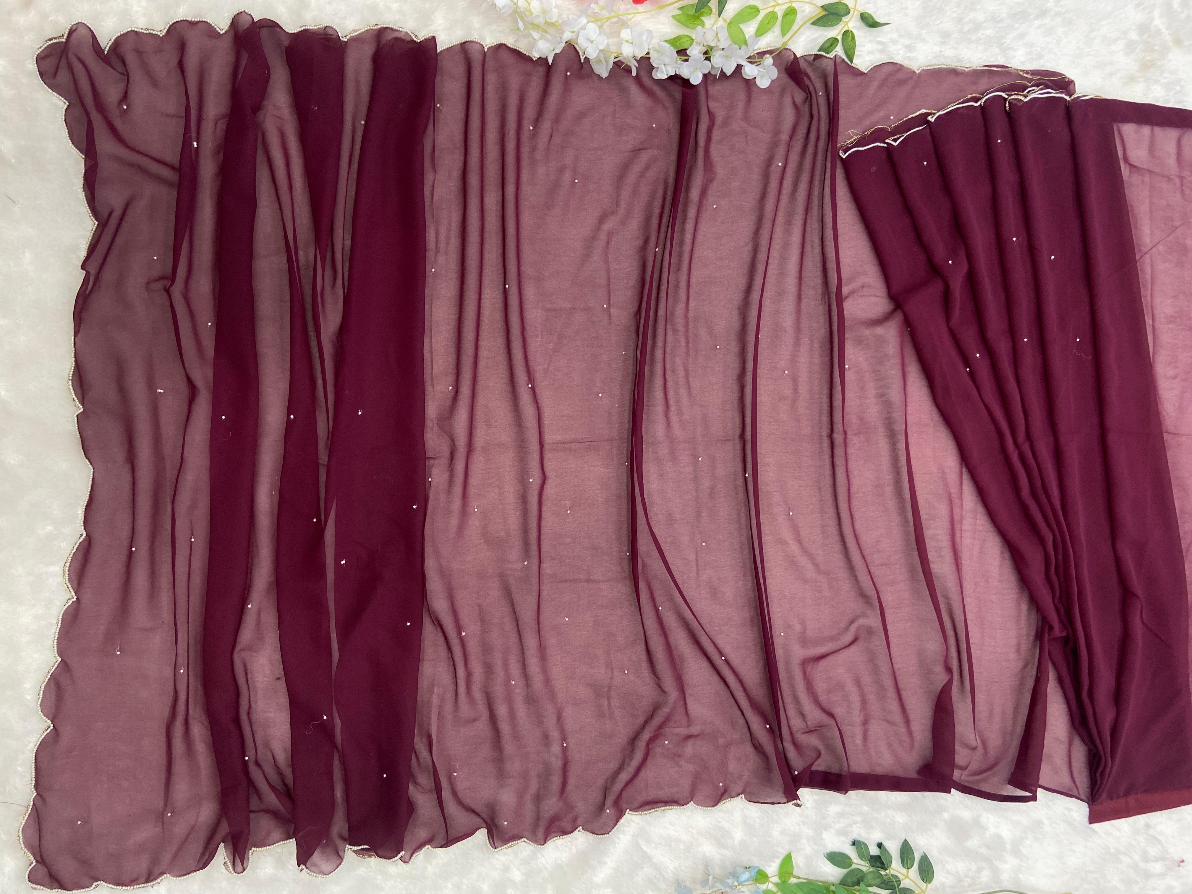 Beautiful Handwork Readu To Wear Saree
