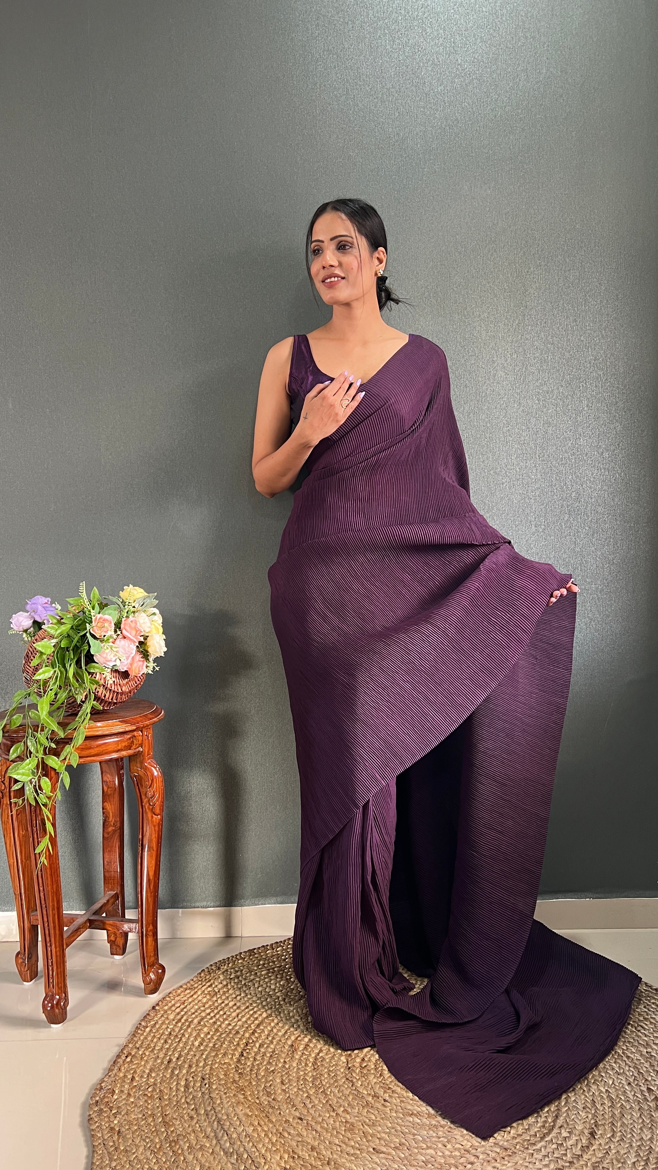 Ready To Wear Saree With Blazer ❤️❤️