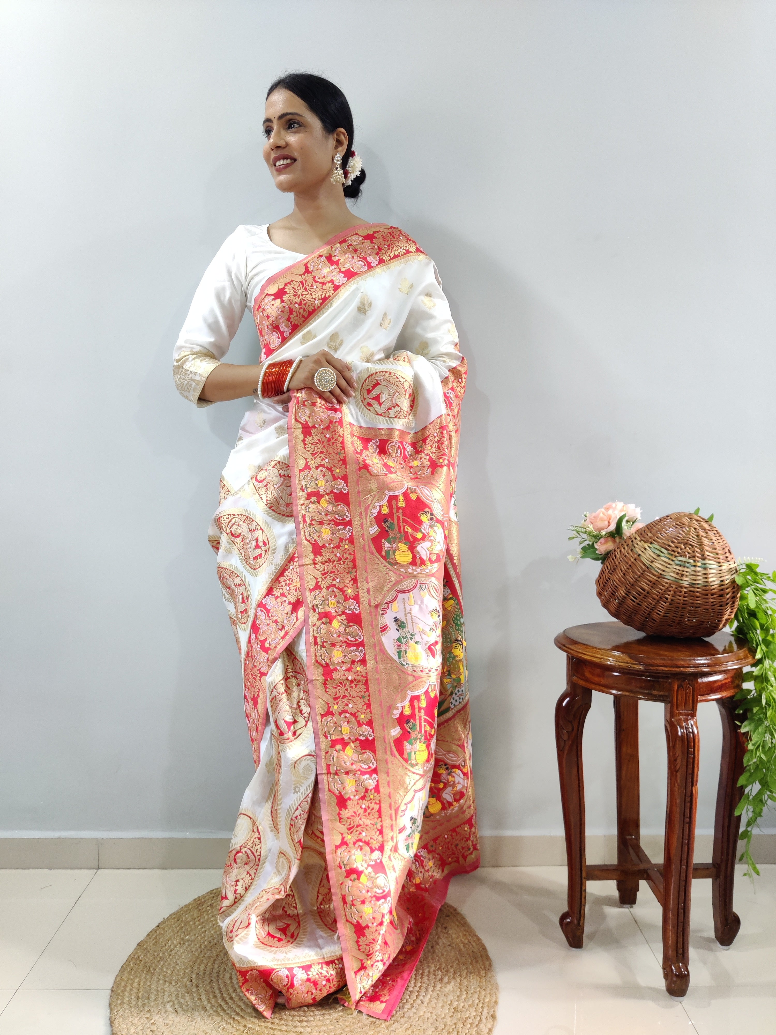 Durga Pooja Special Ready To Wear Saree