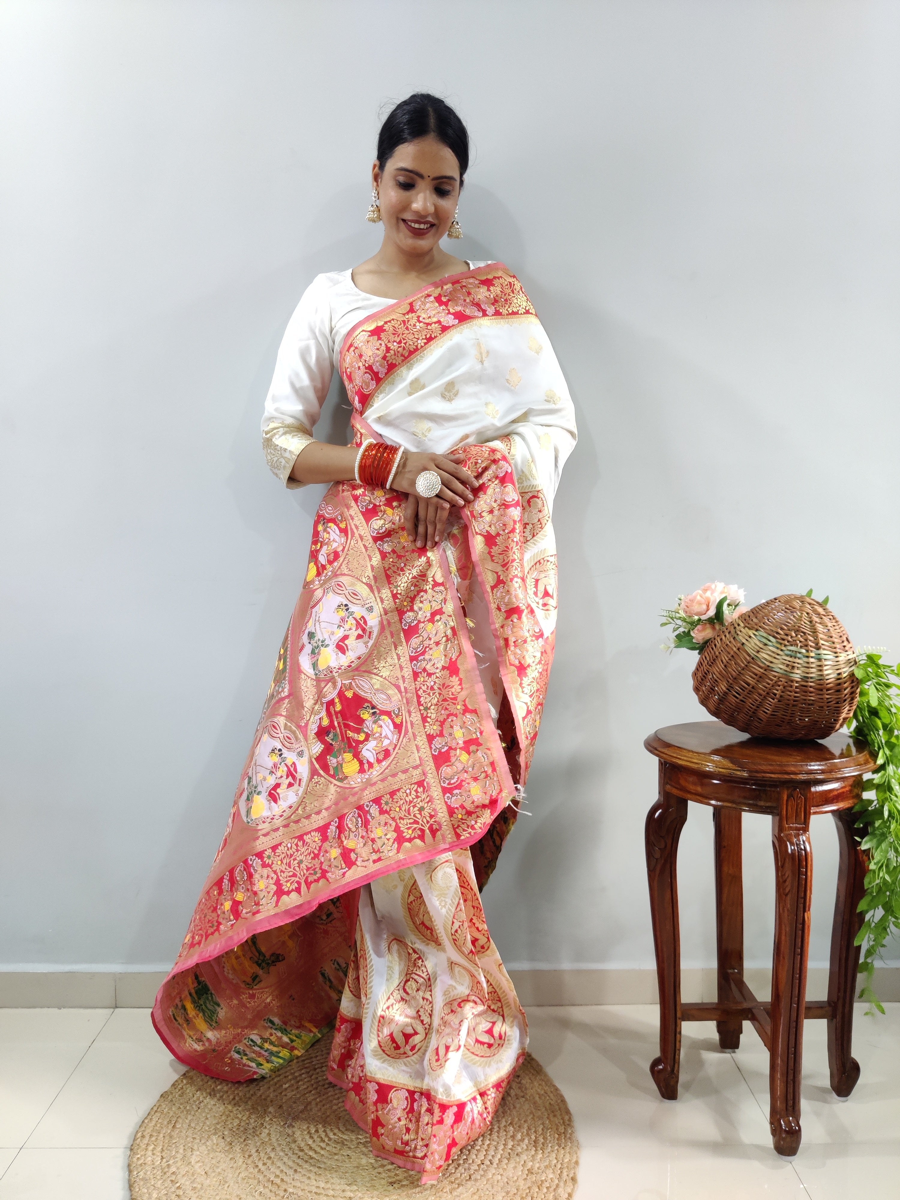 Durga Pooja Special Ready To Wear Saree