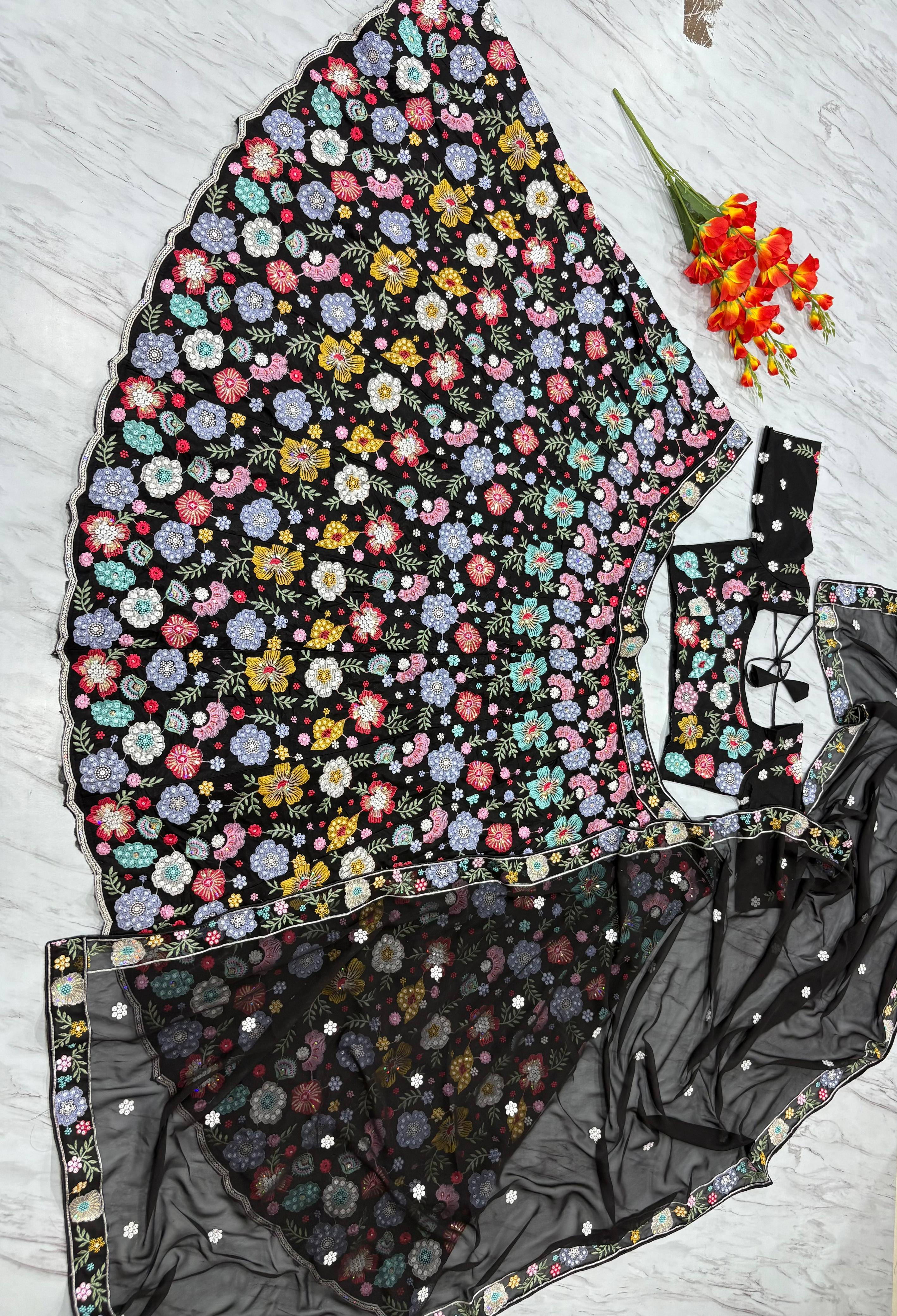 Black Beauty Lehenga