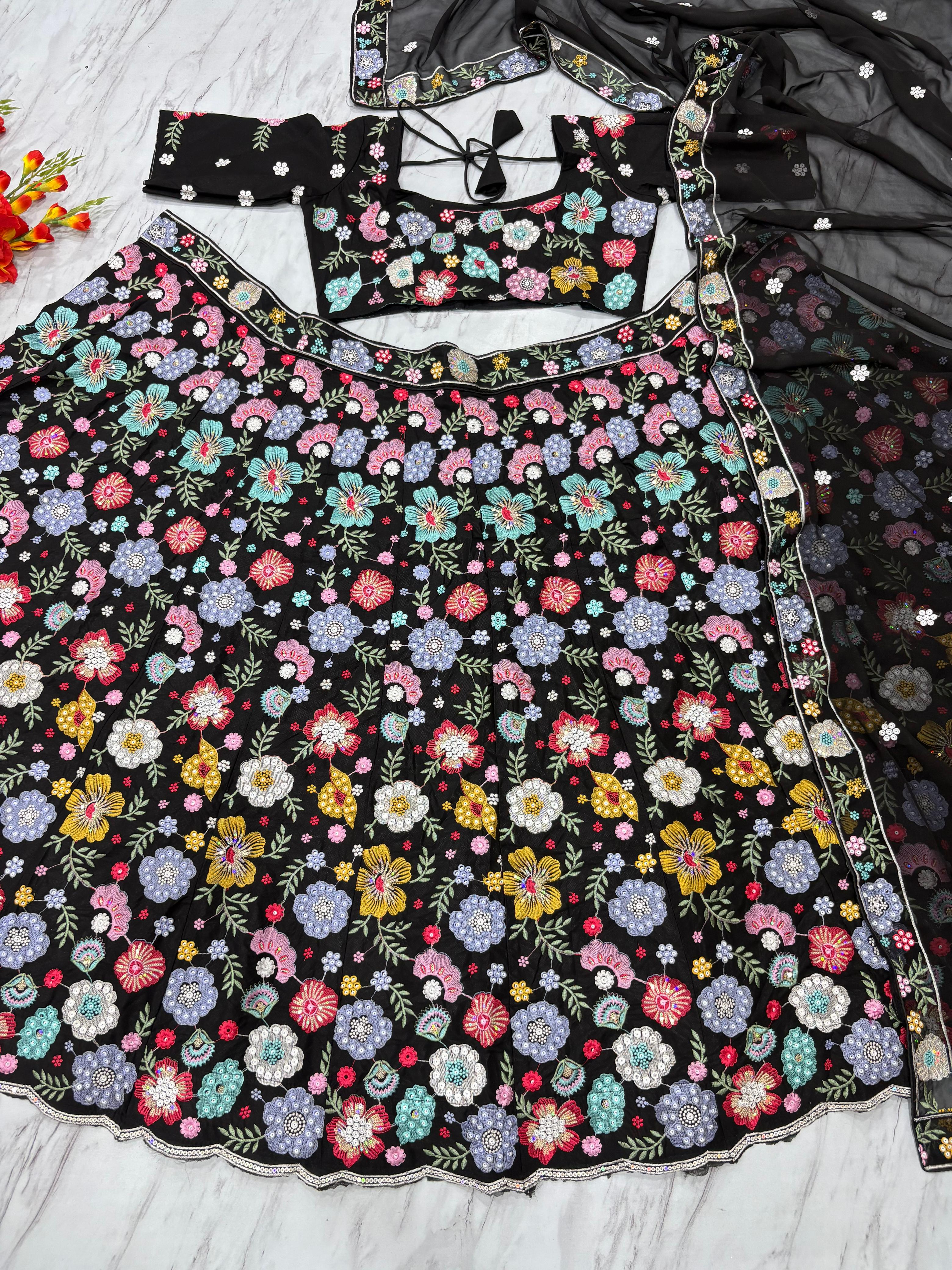 Black Beauty Lehenga