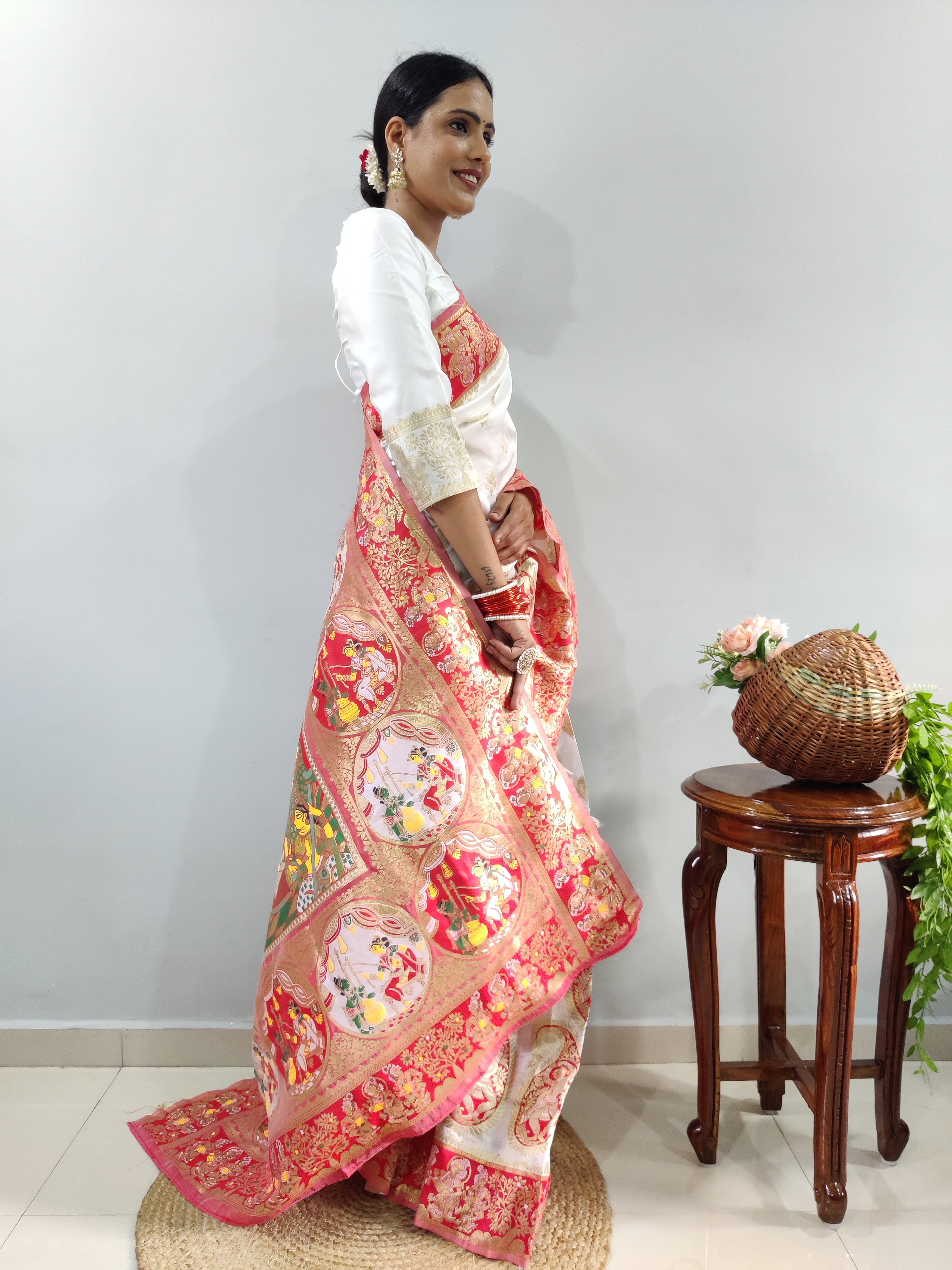 Durga Pooja Special Ready To Wear Saree