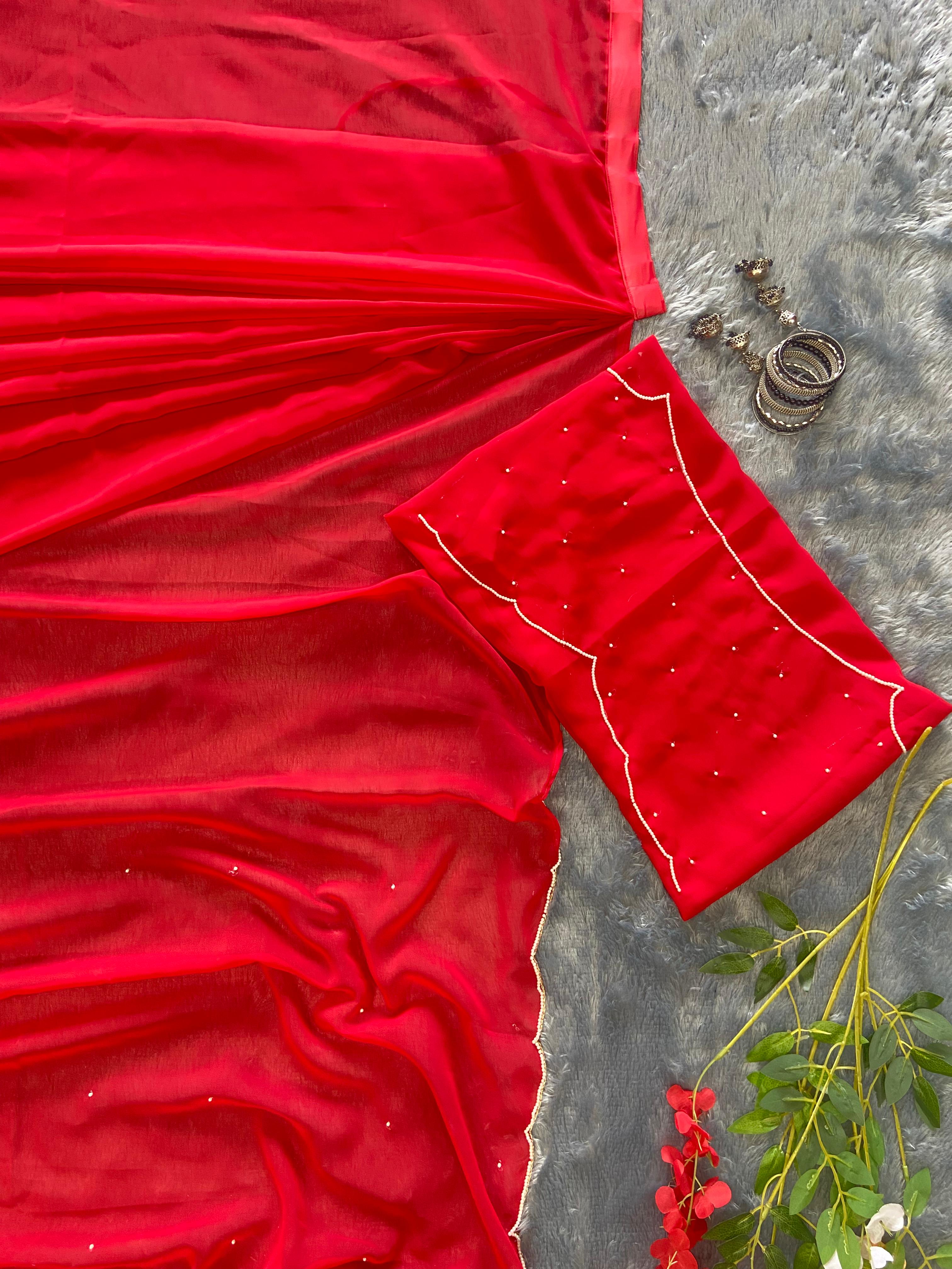 Beautiful Handwork Saree